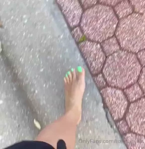 Want to see how filthy my feet got from walking around the block