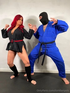 So you re a black belt huh that s cute let me show your balls and face