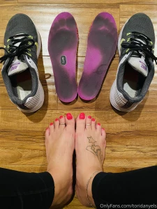 In case you re wondering how worn my sneakers get these are ready to