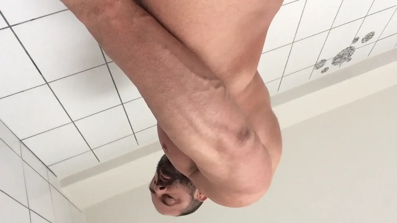 Milky shower wank 