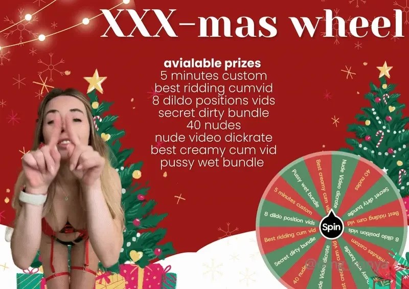 Christmas spin-the-wheel extravaganza - 1 spin for 10 - a tempting 