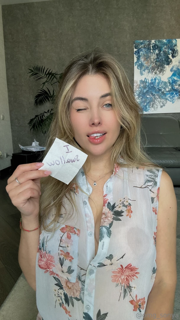 Oh honey i brought you a little hint oops or is that not a hint 