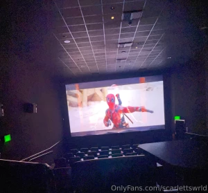 Yesterdat was actually super fun i went to go see the new deadpool amp