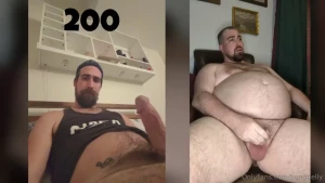 Jerking off to my own gains