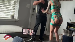 January vip video days hotwife greets bull at the door this full