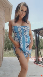 I let it all slip out of my super sexy hawaiian floral dress do my