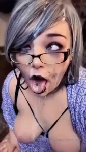 Sloppy whore granny gif