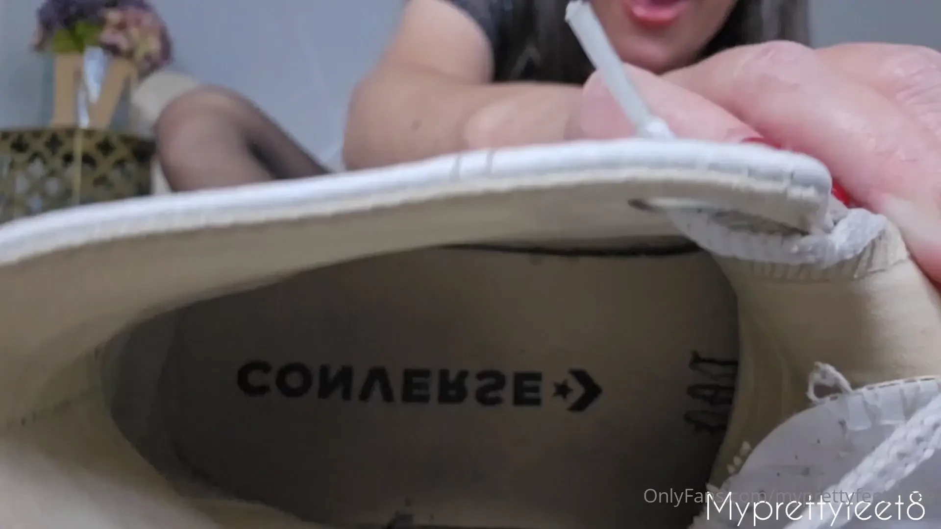 Bratty roommate pov foot shoe smelling ---added to myprettyfeet8 today 