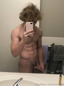 Messy hair soft dick first night in the new apartment