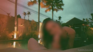 Late-night pool madness back in bali for exceptional 11-minute raw