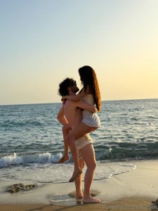 A perfect beach day a perfect sunset a perfect match