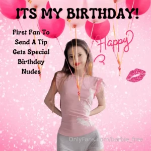 Today is my birthday i am glad we are alive at the same time during