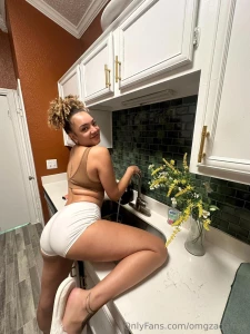 Little baddie in the kitchen