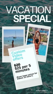 Custom video offers dm me your hot idea today