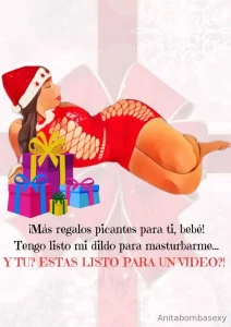 Ve la segunda foto hoy en mi calendario d adviento vengo muy caliente