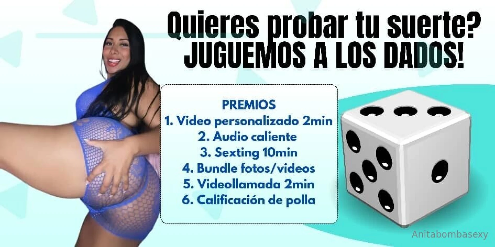 Te traigo esta rica din mica de dados participa y gana de mis incre 