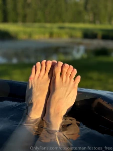 Golden hour wrinkles in outdoor hot tub more revealing content from
