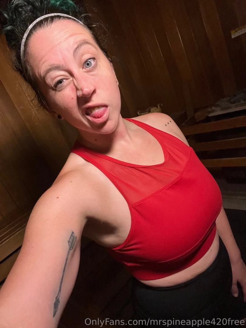 Saturday workout is done the best part is taking my big soft tits out part 2 