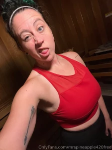 Saturday workout is done the best part is taking my big soft tits out part 2