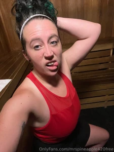 Saturday workout is done the best part is taking my big soft tits out part 1