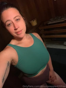 New topless sauna pics from today s workout help me get those booty part 1