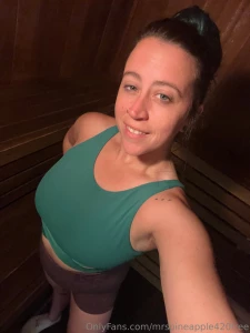 New topless sauna pics from today s workout help me get those booty
