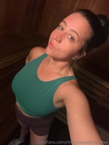 New topless sauna pics from today s workout help me get those booty part 4