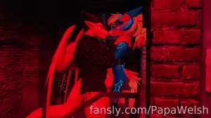 Azazel isn t a very good doorman ft - tomiline dragon furry pinned