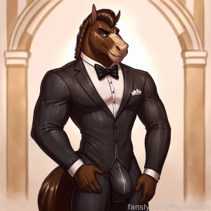 Some art work of my new fursona - hawk art furry horse bigcock part 1