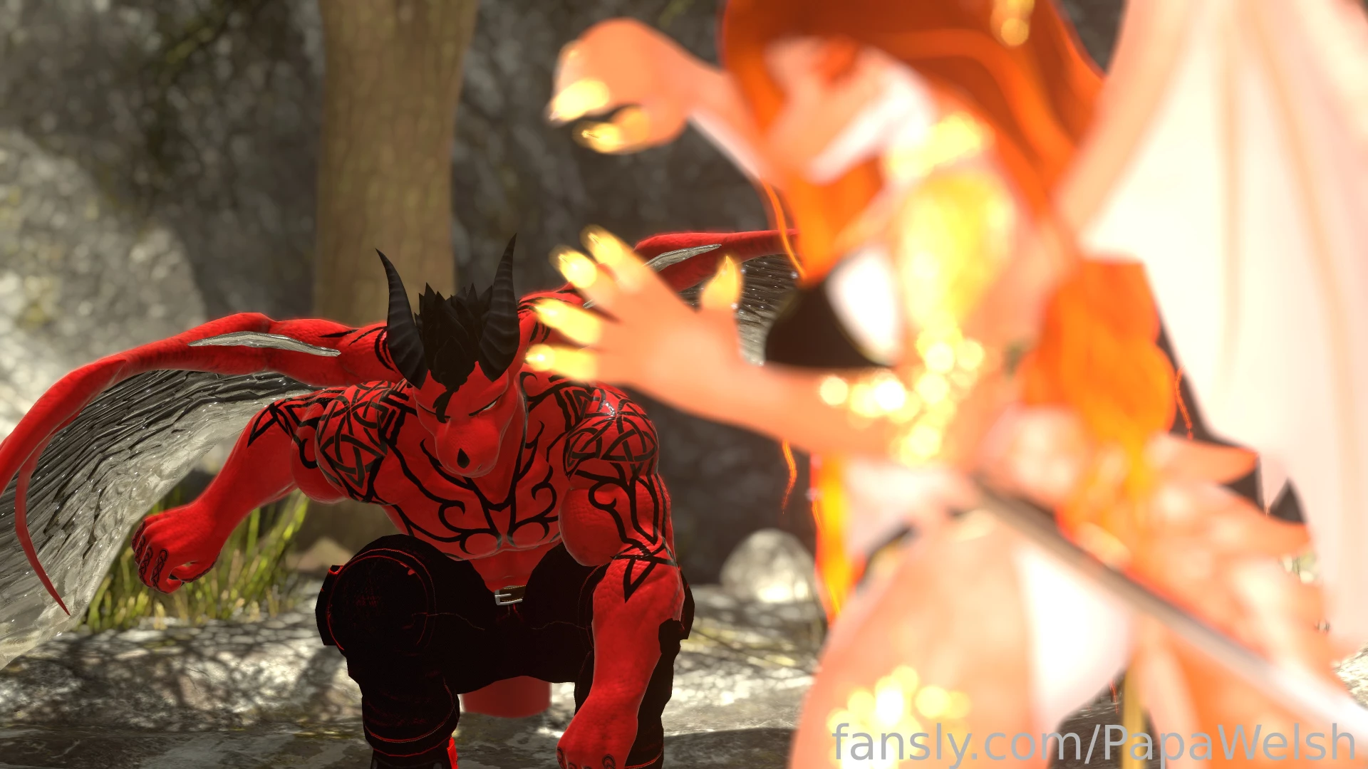 Azazel bending a lesser dragon to his will kiwivrc furries yiff scaley part 6 