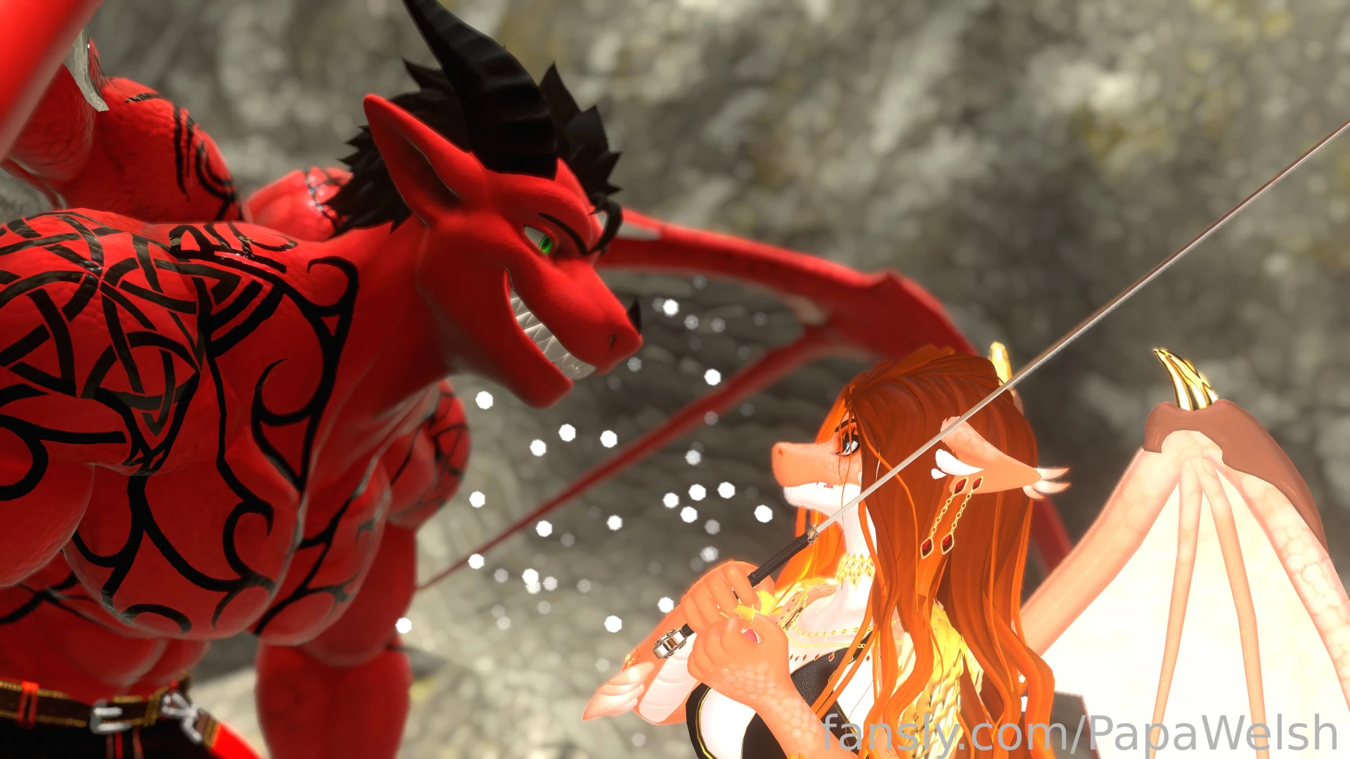 Azazel bending a lesser dragon to his will kiwivrc furries yiff scaley part 1 
