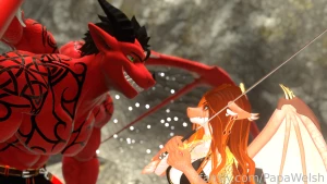 Azazel bending a lesser dragon to his will kiwivrc furries yiff scaley part 1