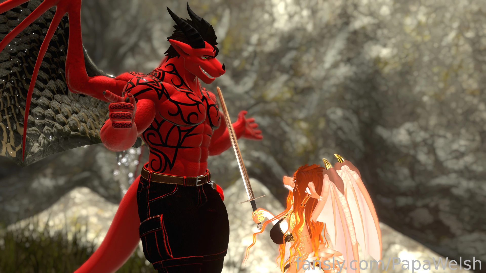 Azazel bending a lesser dragon to his will kiwivrc furries yiff scaley part 10 