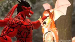 Azazel bending a lesser dragon to his will kiwivrc furries yiff scaley part 2