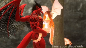 Azazel bending a lesser dragon to his will kiwivrc furries yiff scaley part 3