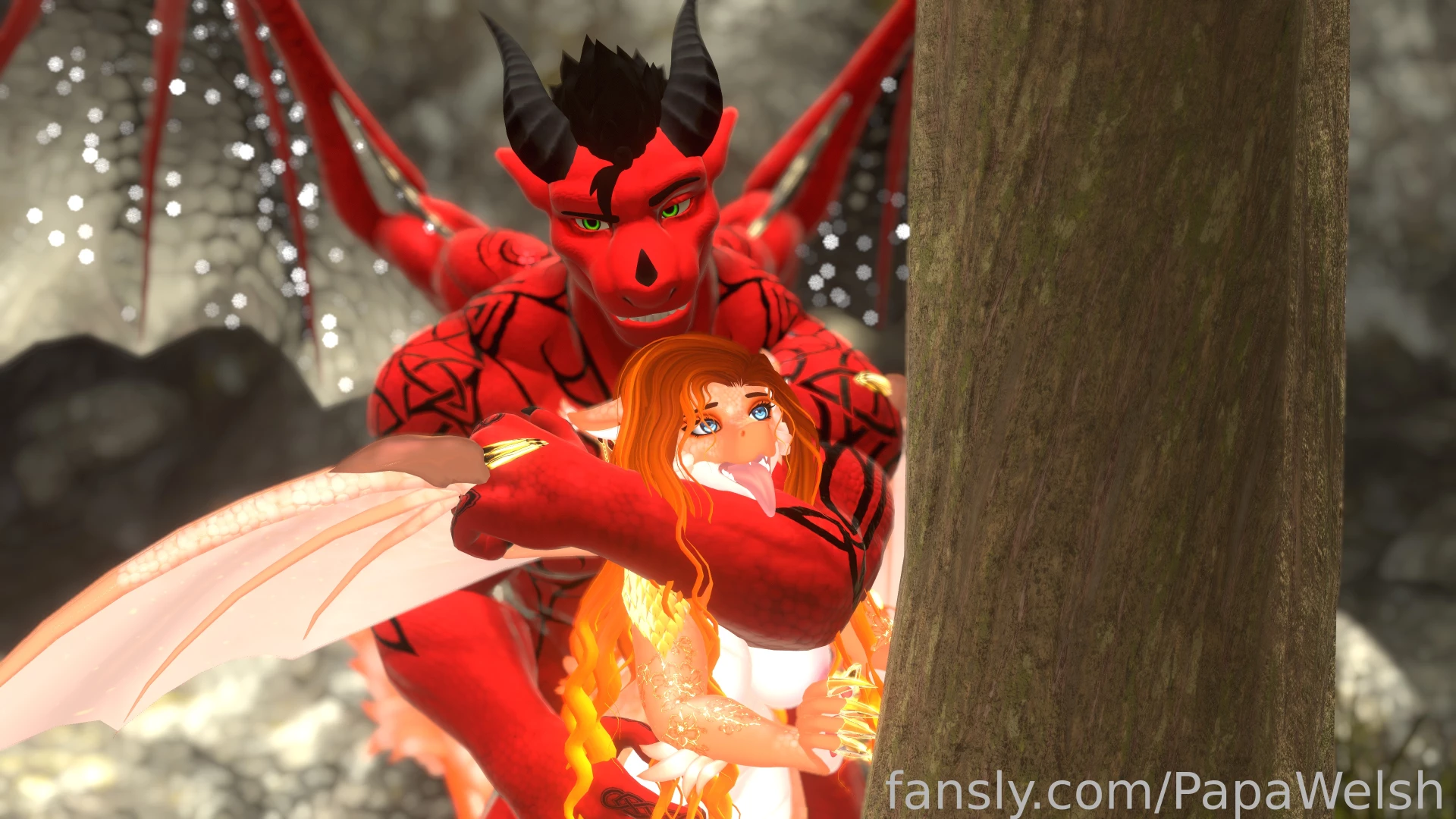 Azazel bending a lesser dragon to his will kiwivrc furries yiff scaley part 5 