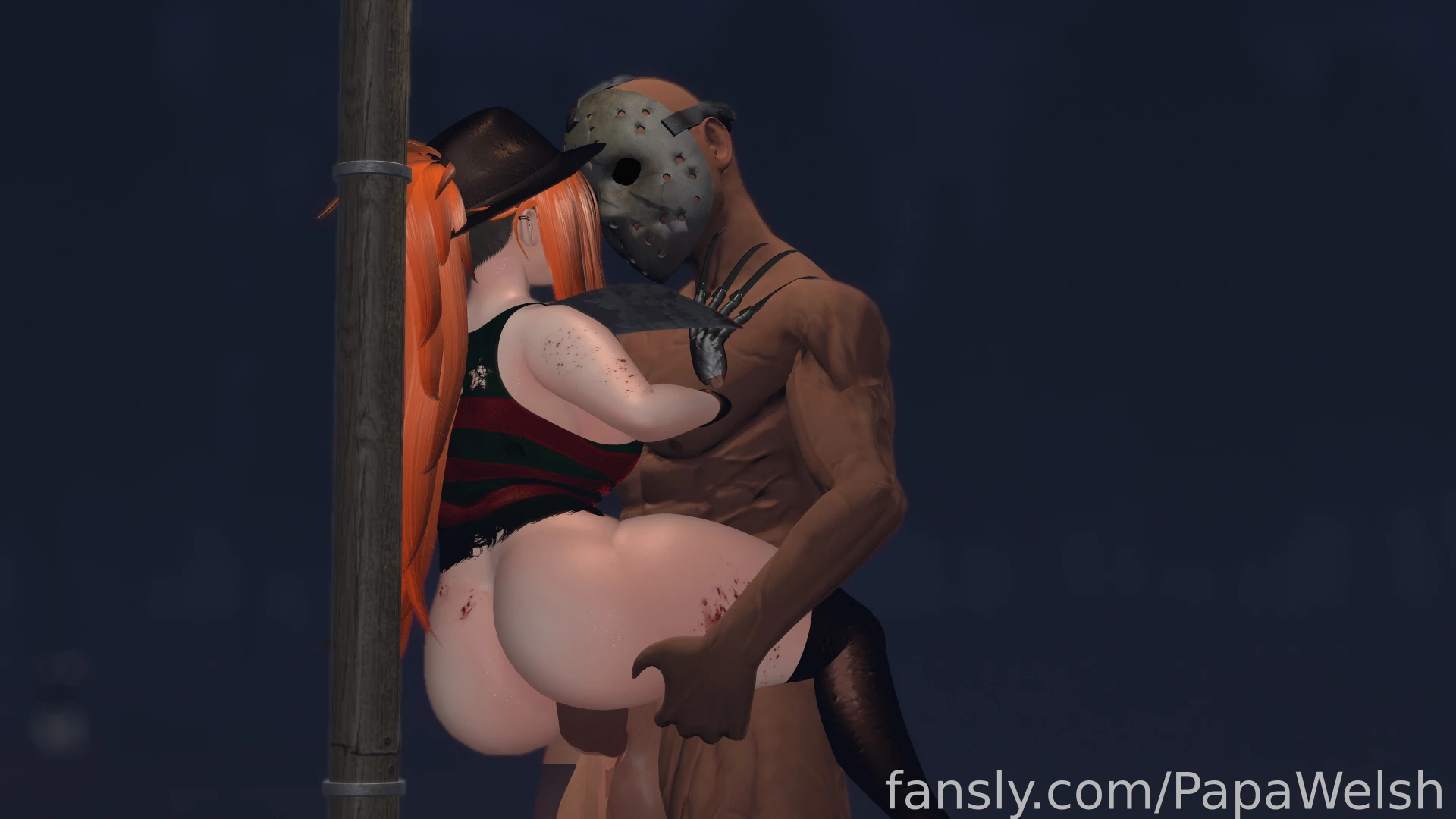 Fem freddy and jason sort out their differences kiwivrc horror freddy part 3 