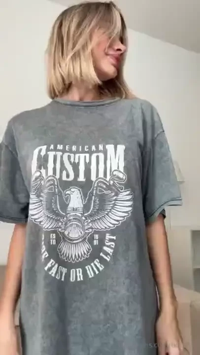 Take off this t-shirt and start injecting in my pussy darling my tight 