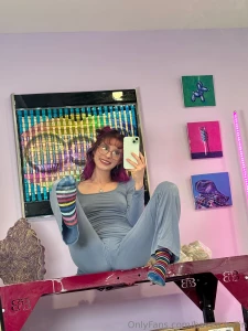 What do you think about my rainbow socks