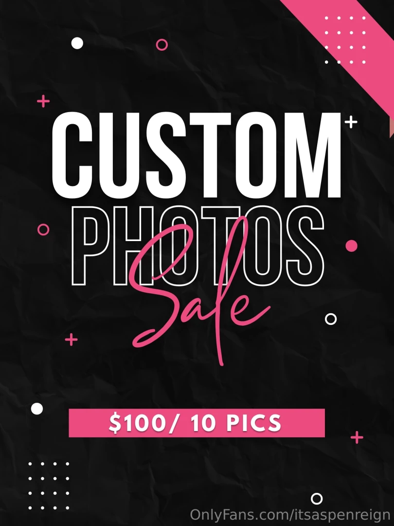 How about i make you some naughty custom photos any outfit you want 