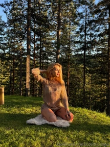 Little things matter the most fresh air cozy clothes and a quiet mind