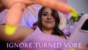 Ignore turned vore - i wouldn t speak to my cheeseburger before i eat