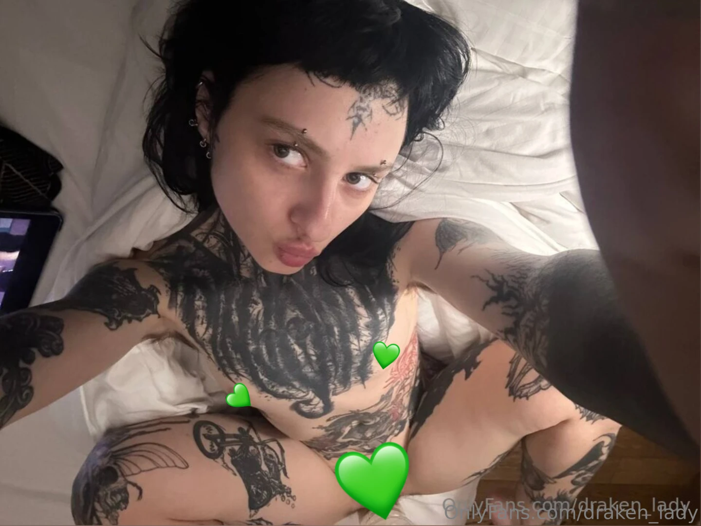 I lay down on the bed slowly put my hand behind my head and my fingers 