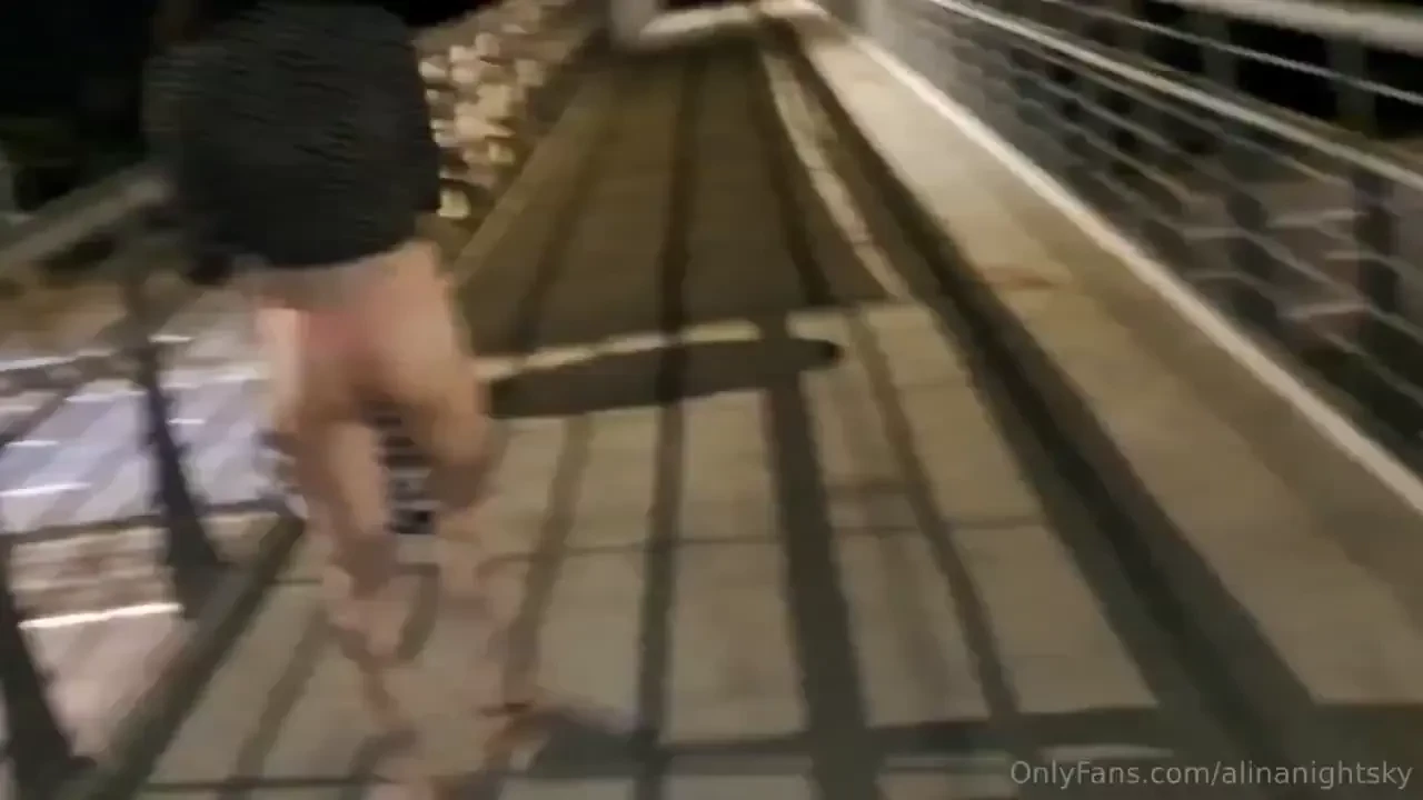 Public walk alina the whore exposes her sissy sexy fit body to drivers 