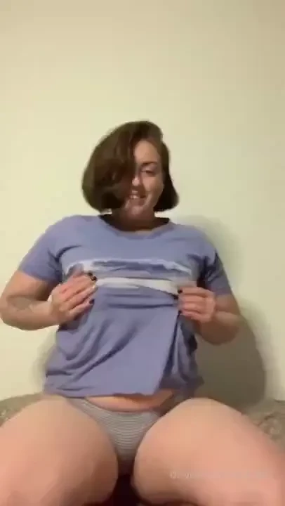 Showing my monday panties or better without them 