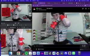 Red handcuff bdsm fetish
