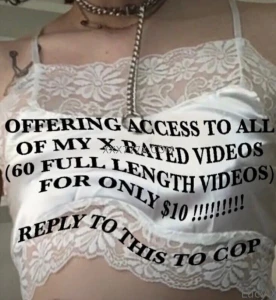 New deal tip 10 for all 300 of my videos solo and boy girl and girl