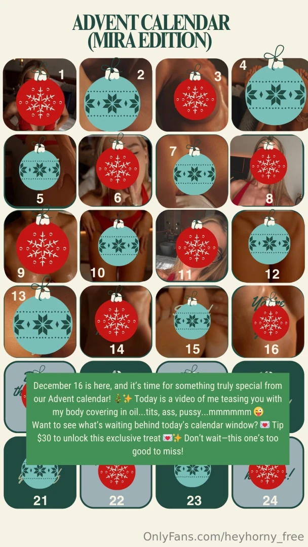 December 16 is here and it s time for something truly special from our part 1 