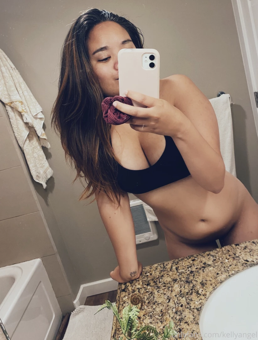 Swipe to take off my sports bra - 