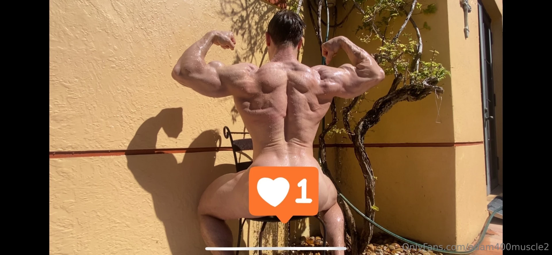 Enjoying a hot post workout shower and swim full video dropping in 